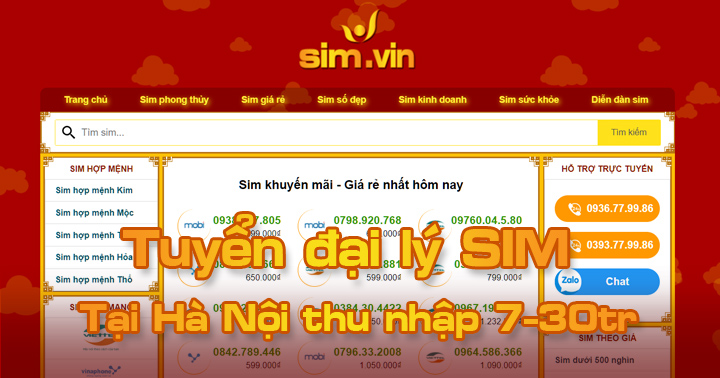 Sim.vin tuyển đại lý SIM tại đường Bạch Đằng đăng ký ngay hôm nay để trở thành Đại Lý Sim Số đẹp lớn nhất tại đường Bạch Đằng, quận Hai Bà Trưng của chúng tôi. Call ☎ 0936.77.99.86 #sim #dailySIm #Simdep 